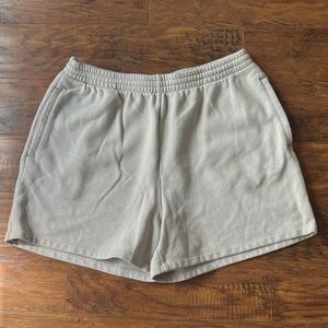 SKIMS Athletic Shorts in Light Gray